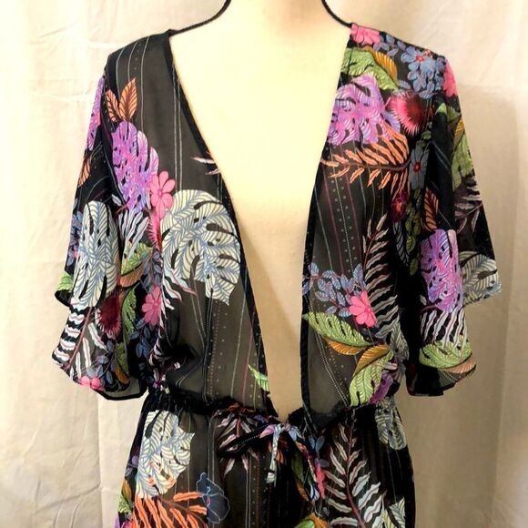 Baku swim tropical leaves cover up size M - Picture 2 of 8
